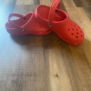 CROCS Classic Clog Sandals in Bright Red